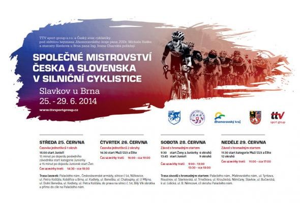 Pozvánka: Majstrovstvá Českej a Slovenskej republiky v cestnej cyklistike 2014 - bikepoint.sk