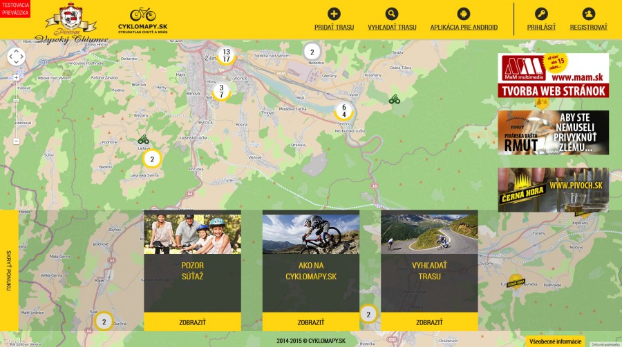 Projekt CYKLOMAPY.sk je spustený aj so super súťažou! - bikepoint.sk