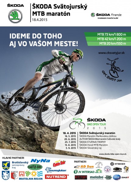 Pozvánka: ŠKODA Svätojurský MTB maratón 2015 - bikepoint.sk