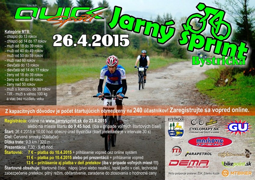 Pozvánka: QUICK SPORT Jarný šprint 2015 - bikepoint.sk