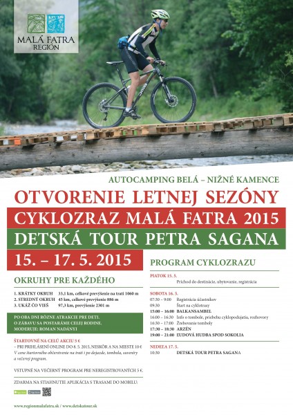 Cyklozraz Malá Fatra 2015 a Detská tour Petra Sagana - bikepoint.sk