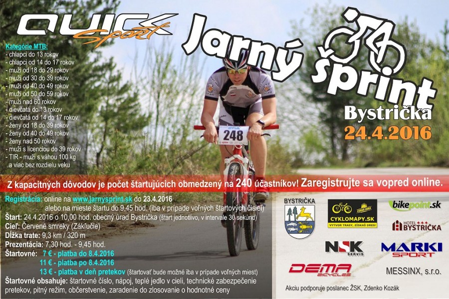 Pozvánka:  Jarný šprint 2016 - bikepoint.sk
