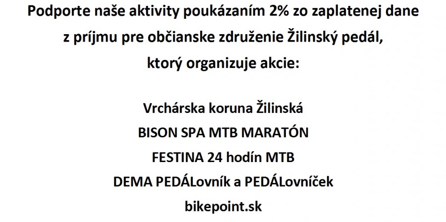 2% z dane - bikepoint.sk