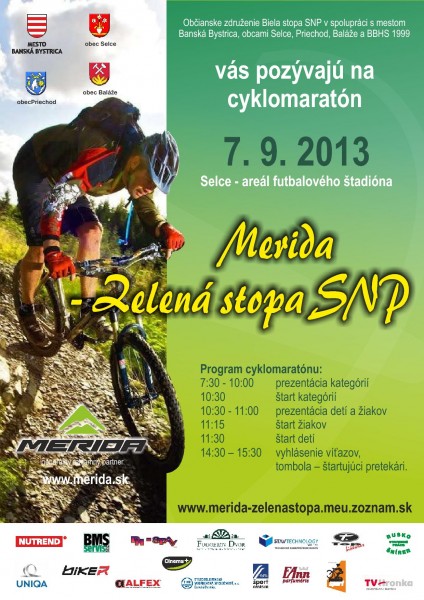 Pozvánka: Merida Zelená stopa SNP 2013 - bikepoint.sk