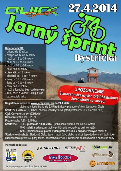 Pozvánka: Jarný šprint 2014 - bikepoint.sk