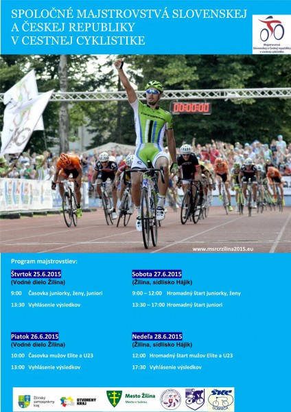 Program spoločných MSR a ČR 2015 v cestnej cyklistike - bikepoint.sk