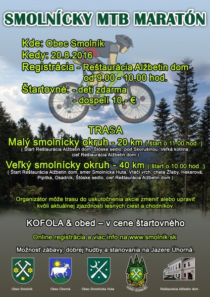 Pozvánka: Smolnícky MTB maratón - bikepoint.sk