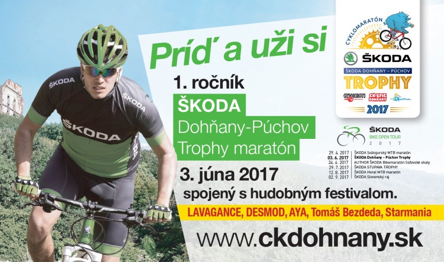 Pozvánka: ŠKODA Dohňany Púchov Trophy maratón - bikepoint.sk