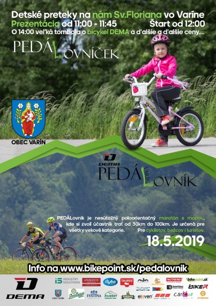 DEMA PEDÁLOvník už 18. mája  vo Varíne - bikepoint.sk
