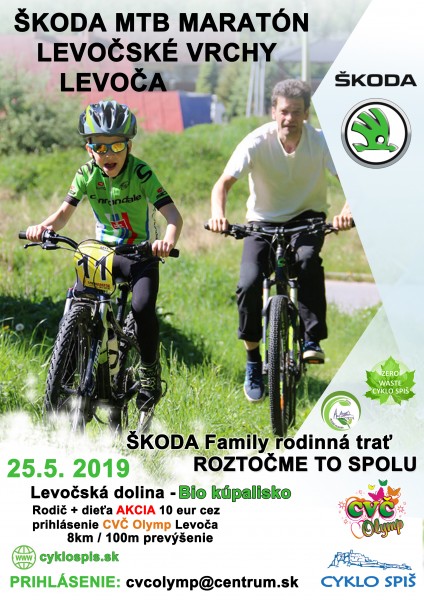 ŠKODA MTB maratón Levočské vrchy - Levoča 2019 - bikepoint.sk