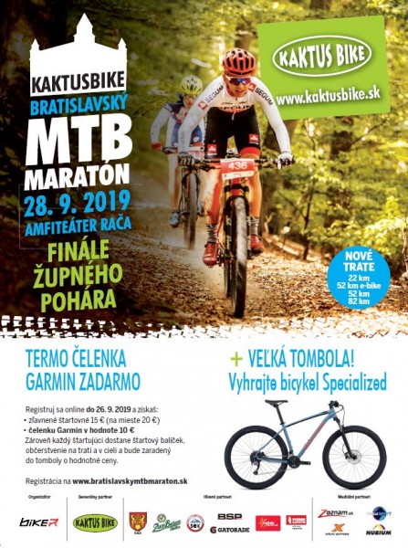 Pozvánka na KAKTUS BIKE BRATISLAVSKÝ MTB MARATÓN - bikepoint.sk
