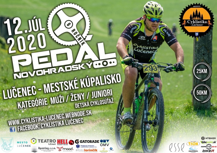 Pozvánka:NOVOHRADSKÝ  PEDÁL 2020 - bikepoint.sk