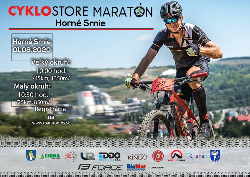 Pozvánka: Cyklostore maratón Horné Srnie 1.8.2020 - bikepoint.sk