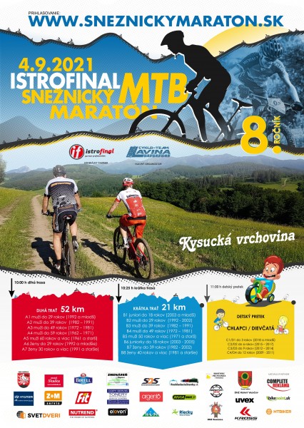 Pozvánka: ISTROFINAL SNEŽNICKÝ MTB maratón 2021 - bikepoint.sk