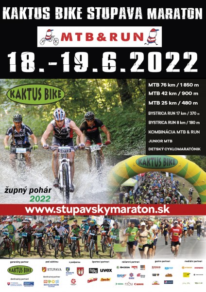 KAKTUS BIKE STUPAVA MARATON MTB & RUN 18.-19.6. 2022 - bikepoint.sk