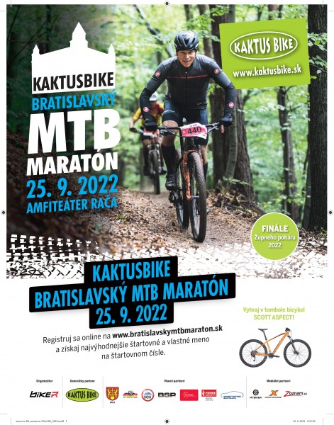 Pozvánka: KAKTUS BIKE Bratislavský MTB Maratón 2022 - bikepoint.sk