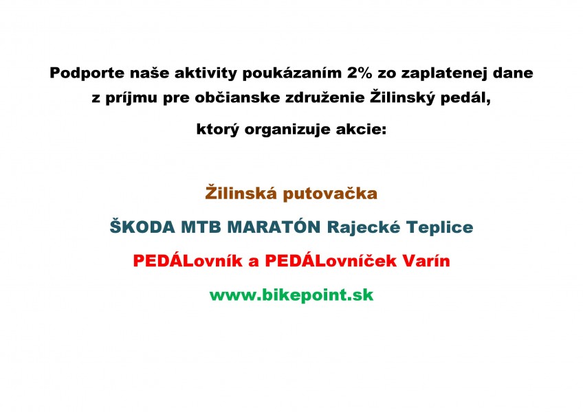 2% z dane - rok 2022 - bikepoint.sk