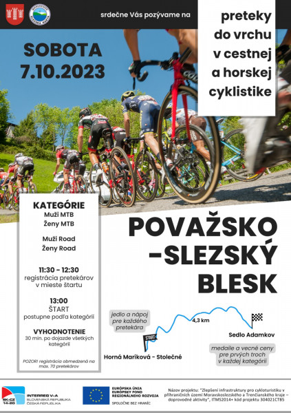 Pozvánka: POVAŽSKO-SLEZSKÝ BLESK 2023 - bikepoint.sk