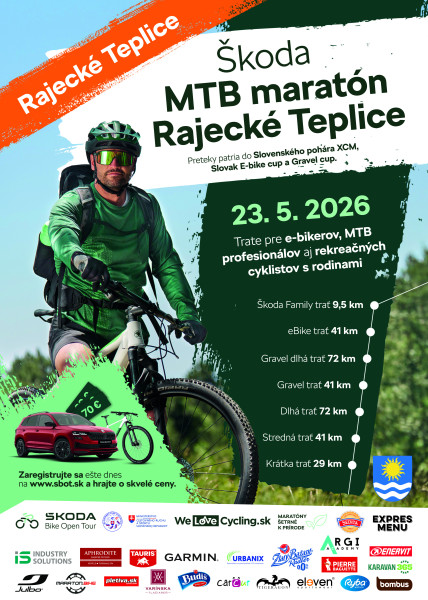 ŠKODA MTB MARATÓN Rajecké Teplice 2026 - bikepoint.sk