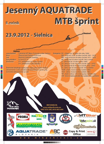 Jesenný MTB šprint Sielnica 2012... - bikepoint.sk