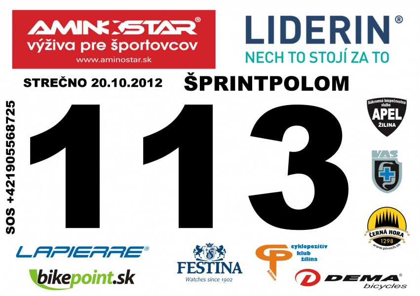 AMINOSTAR ŠPRINTPOLOM 2012 - bikepoint.sk