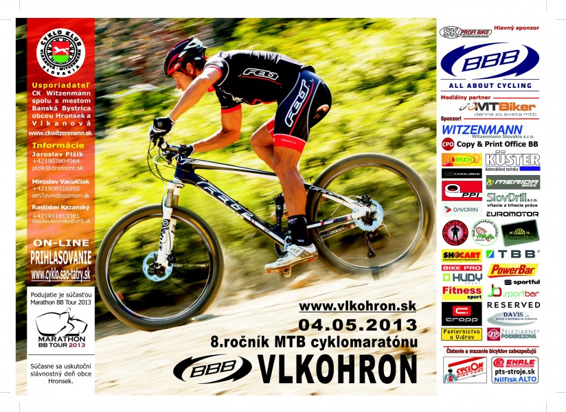 Pozvánka:  BBB Vlko-Hron cyklomaratón - bikepoint.sk