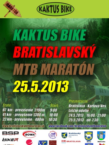 Pozvánka: Kaktus Bike Bratislavský MTB maratón - bikepoint.sk